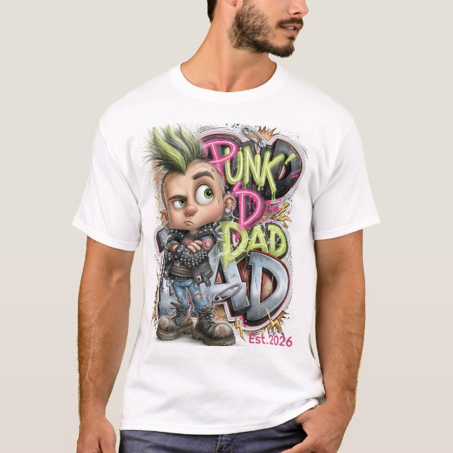 Camiseta Rebelión de Papá Punk (Anverso)