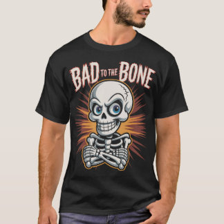 Camiseta Rebelse skelet met tekst