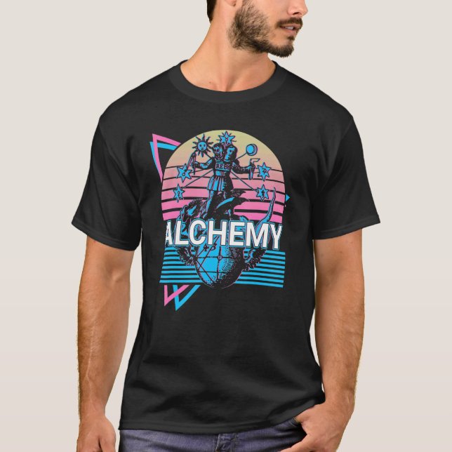 Camiseta Rebis Alquimia Alquimista Magnum Opus Retro (Anverso)