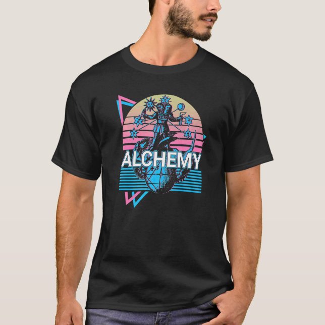 Camiseta Rebis Alquimia Alquimista Magnum Opus Retro 1 (Anverso)