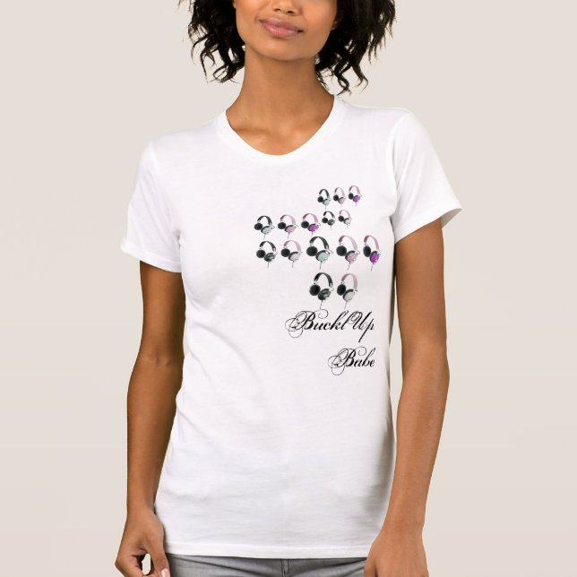 Camiseta Rebobinado Girlie del auricular (Anverso)