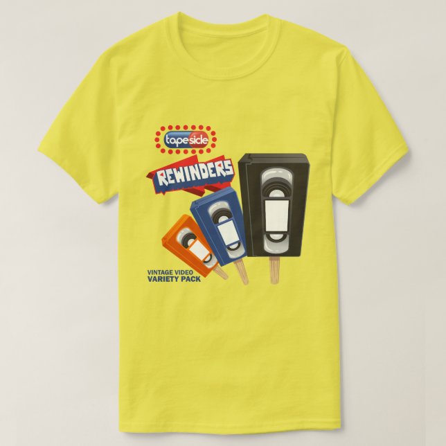 Camiseta Rebobinadores: Parodia de Paleta de Hielo VHS (Diseño del anverso)