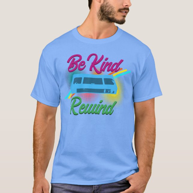 Camiseta Rebobinar Vcr Amable 90s 80s retro (Anverso)