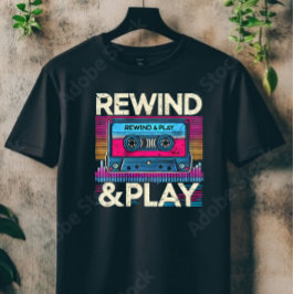 Camiseta rebobinar y jugar