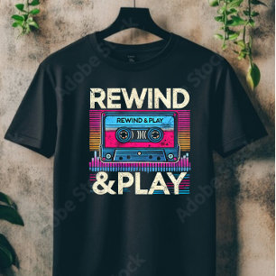 Camiseta rebobinar y jugar