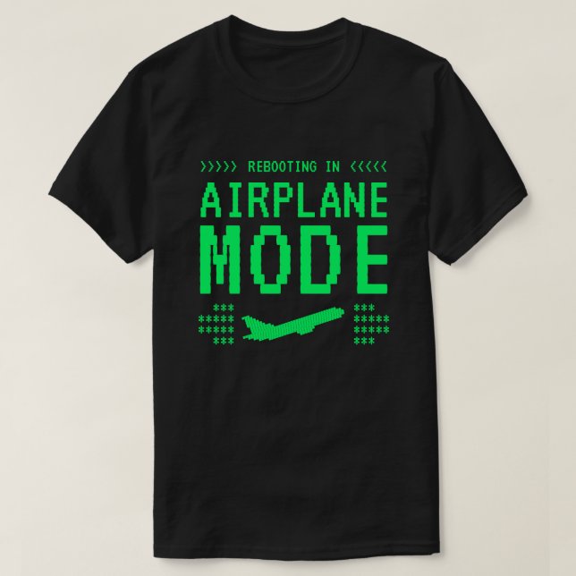 Camiseta Reboot Screen Airplane Mode T-Shirt (Diseño del anverso)