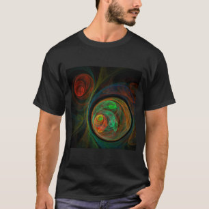 Camiseta Reborn Green Abstract Art