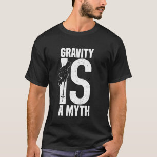 Camiseta Rebotando en Pogo La Gravedad Es Un Mito Salto de