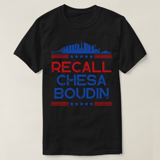 Camiseta Recall Chesa Boudin Distrito de San Francisco (Diseño del anverso)