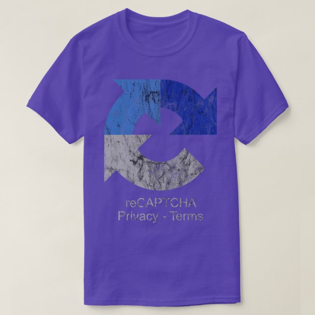 Camiseta reCAPTCHA Google (Diseño del anverso)
