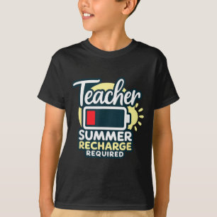 Camiseta Recarga de verano del profesor requerida último dí