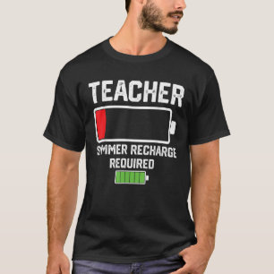 Camiseta Recarga de verano del profesor requiere batería ba