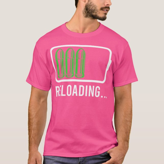 Camiseta Recargando propietario de armas Bulle Funny Men (Anverso)