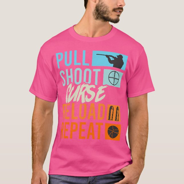 Camiseta Recargar la maldición del disparo Repetir la Shoot (Anverso)