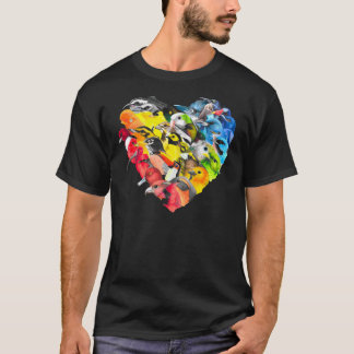 Camiseta Recaudación de fondos de ACLU Rainbow Bird Heart C