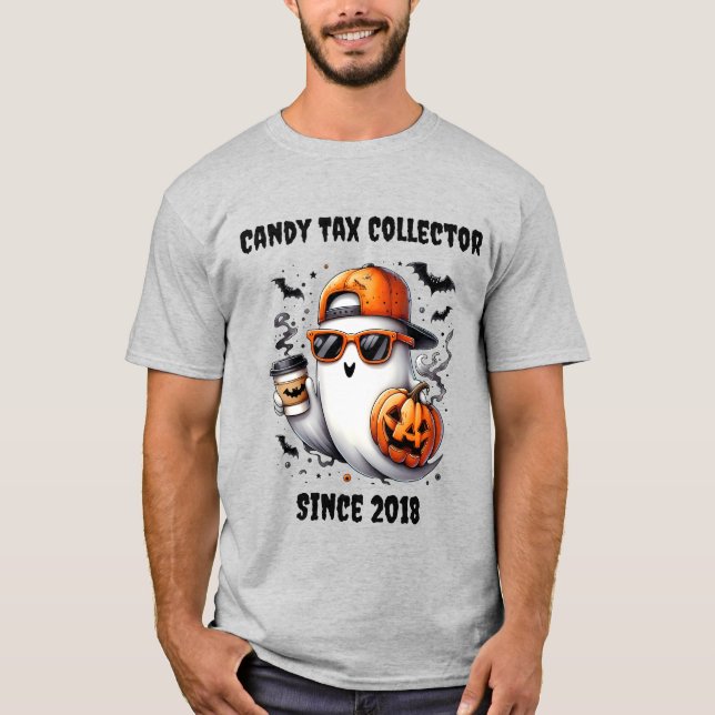 Camiseta "Recaudador de impuestos por golosinas" Halloween  (Anverso)