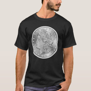 Camiseta Recaudador de moneda metálica numismático Morgan S