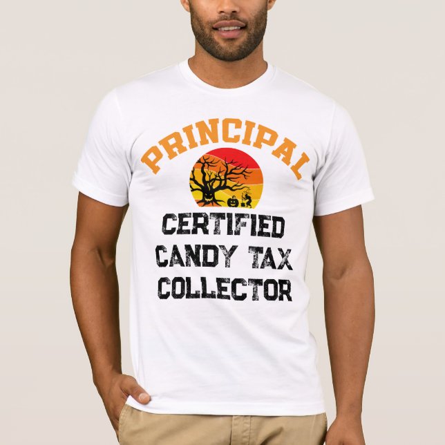Camiseta Recaudador principal de impuestos a las velas cert (Anverso)