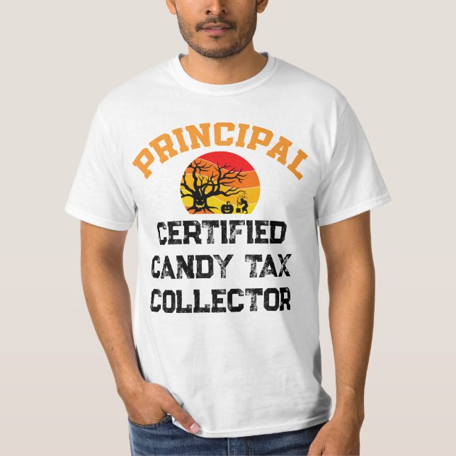 Camiseta Recaudador principal de impuestos a las velas cert (Anverso)
