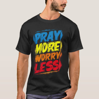 Camiseta Recen Más Preocupación Menos Graciosa Ch Brillante