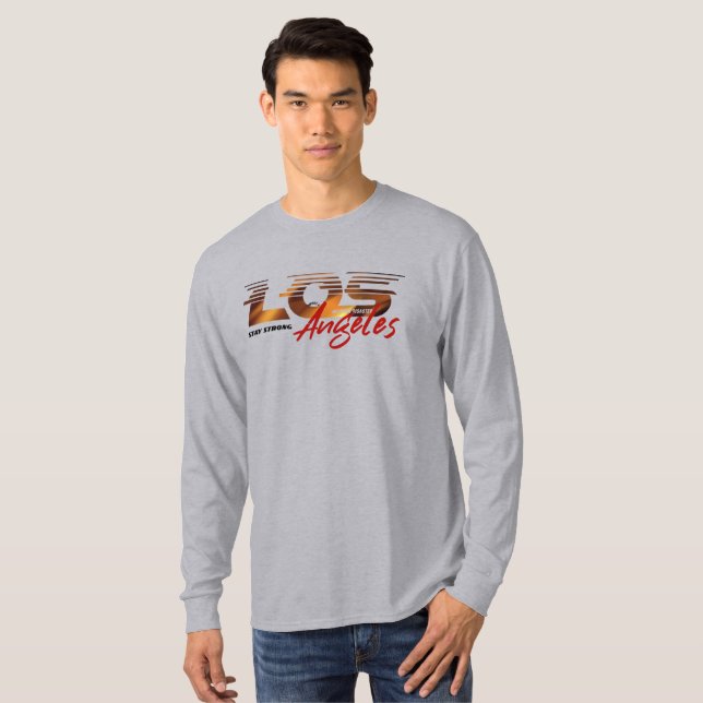 Camiseta Recen por Los Ángeles | Men Long Sleeve (Anverso completo)