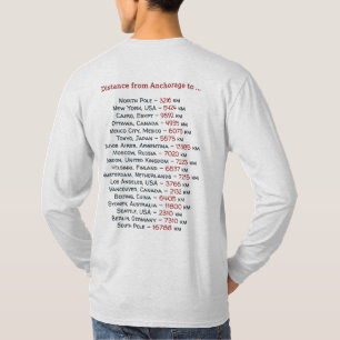 Camiseta Recepción a Alaska. Anchorage - logotipo del color