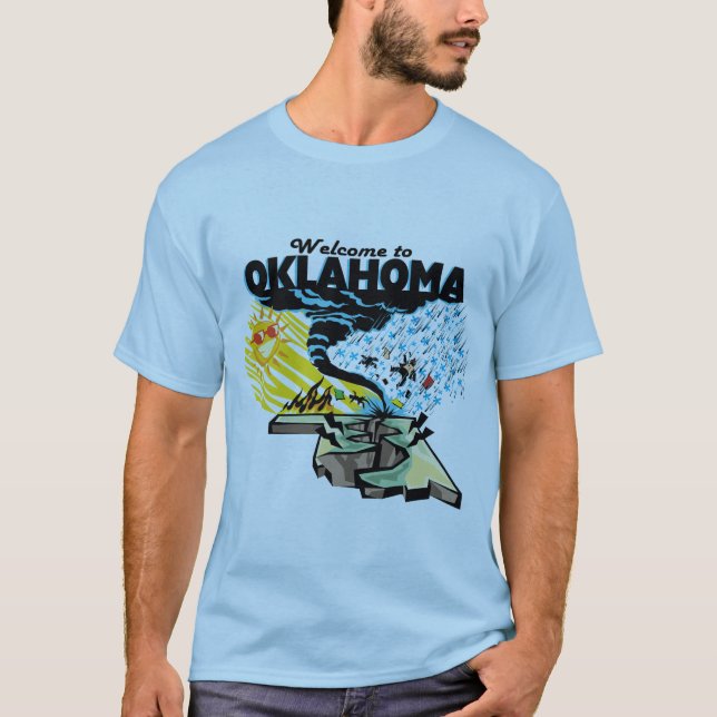 Camiseta Recepción a Oklahoma. Está esto un gran estado o (Anverso)