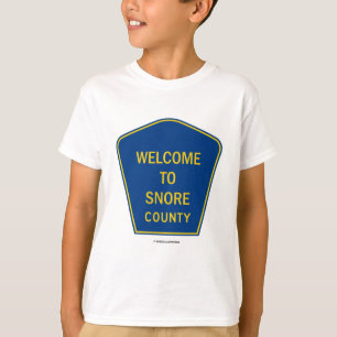 Camiseta Recepción a roncar condado (Rótulos)