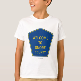 Camiseta Recepción a roncar condado (Rótulos)