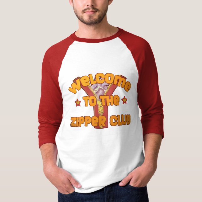 Camiseta Recepción al club de la cremallera (Anverso)