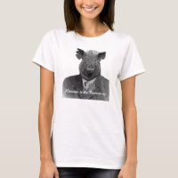 Recepción al personalizable divertido T del cerdo