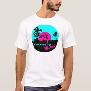 Camiseta Recepción fresca al diseño de Miami
