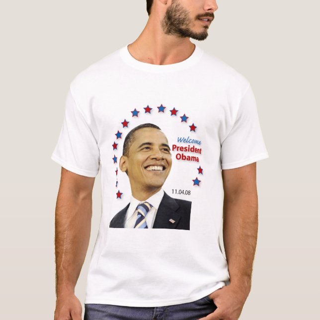 Camiseta ¡Recepción, presidente Obama! (Anverso)