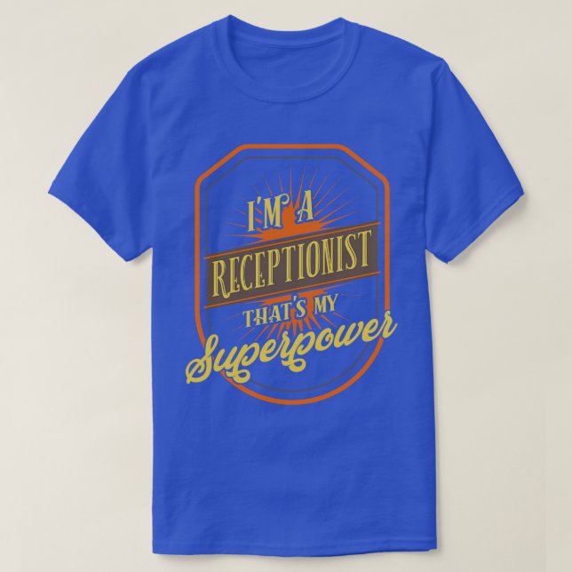 Camiseta Recepción recepcionista (Diseño del anverso)