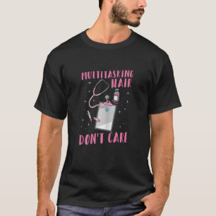 Camiseta Recepcionista de Atención Médica para Mujeres en u