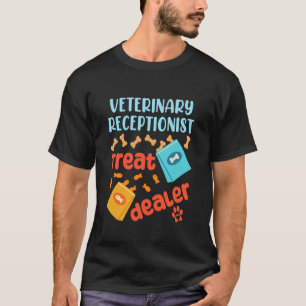 Camiseta Recepcionista Veterinaria Clínica Animal Hospital 