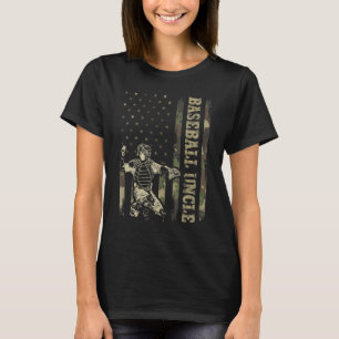 Camiseta Receptor Béisbol Hombres Béisbol Tío Camuflaje Ba
