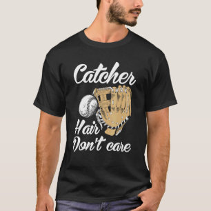 Camiseta Receptor Cabello No Importa Divertido Softbol Depo