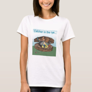 Camiseta Receptor de béisbol en el centeno