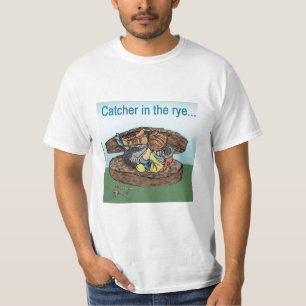 Camiseta Receptor de béisbol en el centeno