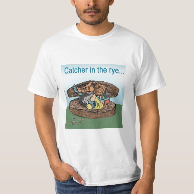 Camiseta Receptor de béisbol en el centeno (Anverso)