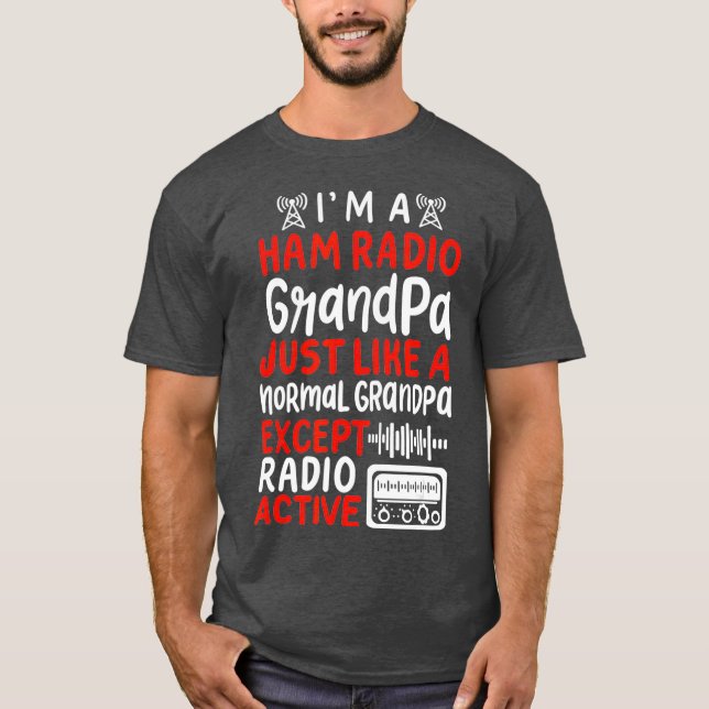 Camiseta Receptor de Hobbista de Operador de Radio Mens Ham (Anverso)