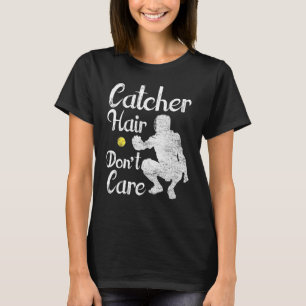Camiseta Receptor Pelo No Importa Softbol Receptor Chica Li