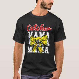 Camiseta Receptora de Softball Mama Coqueta Receptora de So