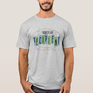 Camiseta receptora de trasplante de diseño retro p
