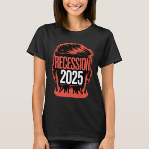 Camiseta Recesión 2025 Gracias Trump Irónico Político Diver