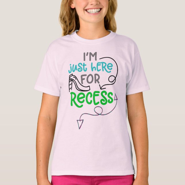 Camiseta Recess - Chicas Hanes TAGLESS® T-Shirt (Anverso)
