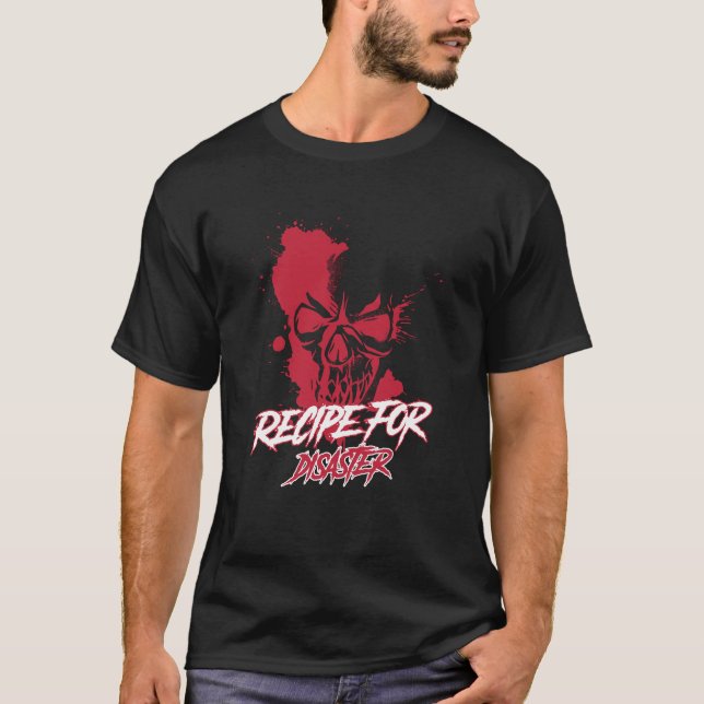 Camiseta Receta Clásica Para El Desastre (Anverso)