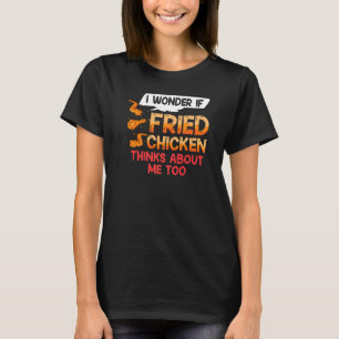 Camiseta Receta de ala de pollo frito tira los dedos