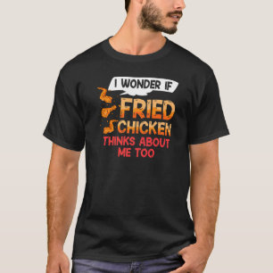 Camiseta Receta de ala de pollo frito tira los dedos